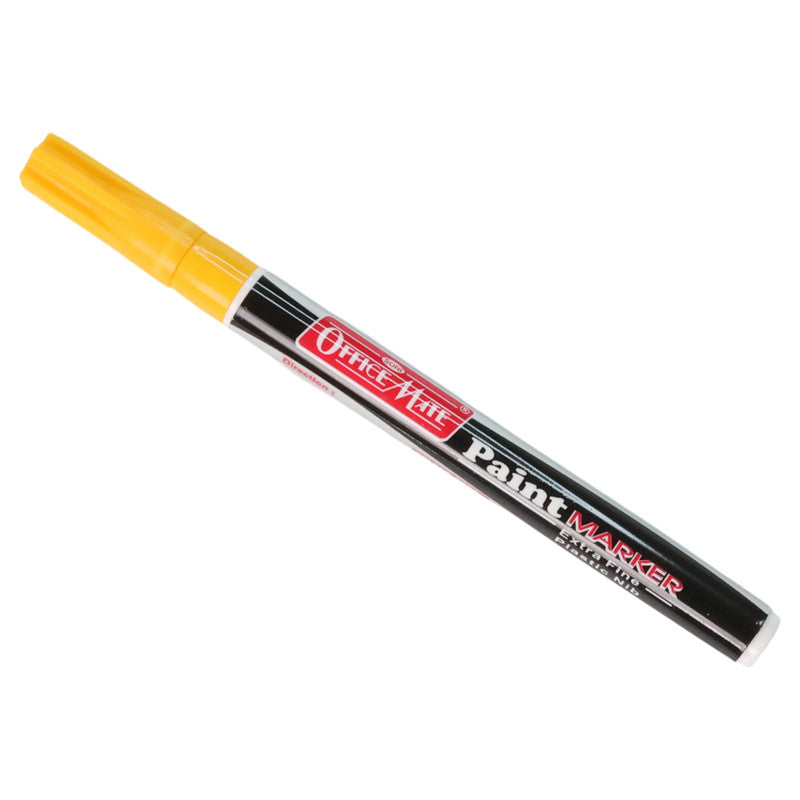 Yellow Paint Marker Pen – Extra Fine Tip Permanent Marker for Multi-Surface Use