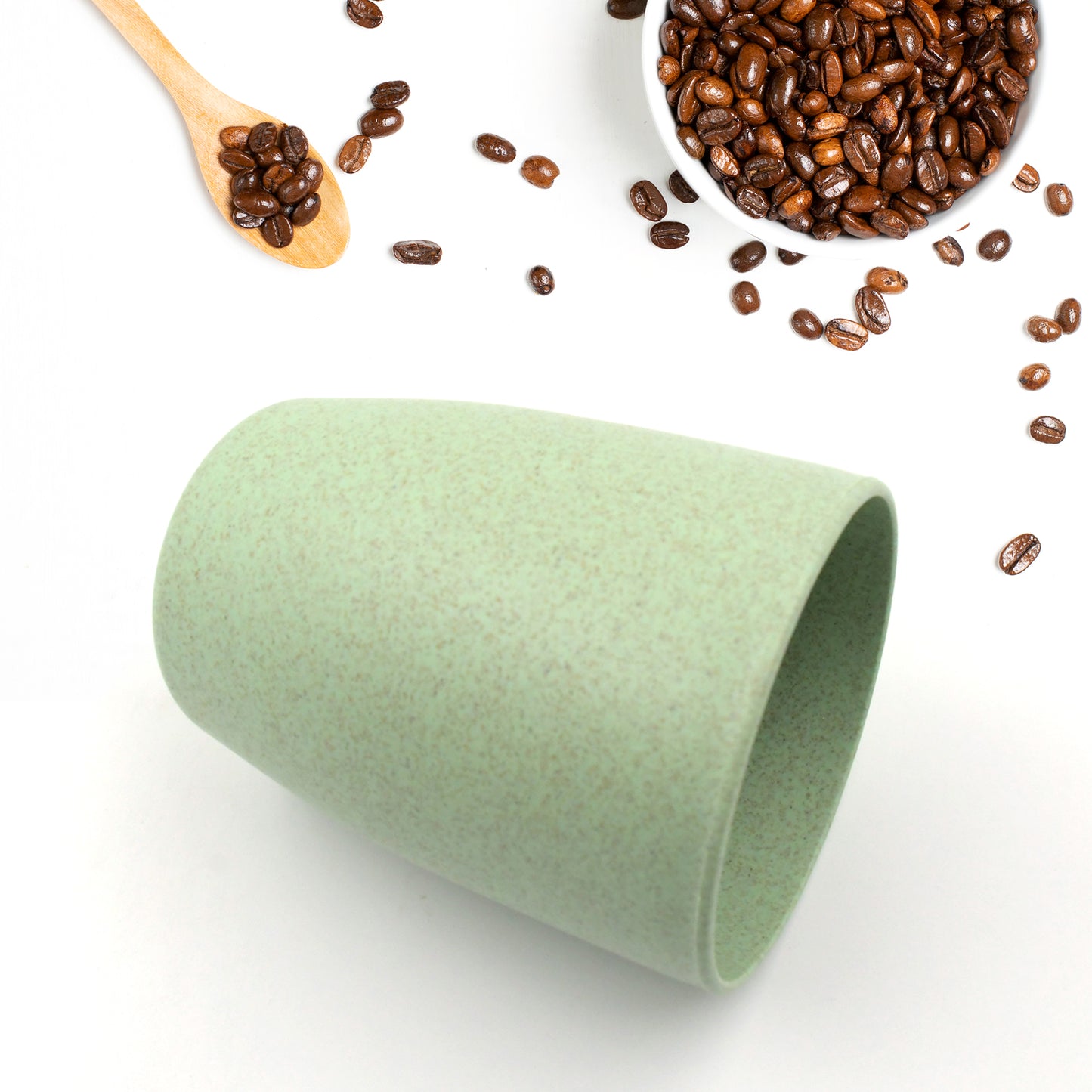 पुन: प्रयोज्य कप/मग/ग्लास/टम्बलर सेट चाय कॉफी पीने के लिए पर्यावरण अनुकूल कप, डिशवॉशर सुरक्षित, घर कार्यालय के लिए नॉन-स्लिप बाथरूम कप टूथ कप (1 पीस)