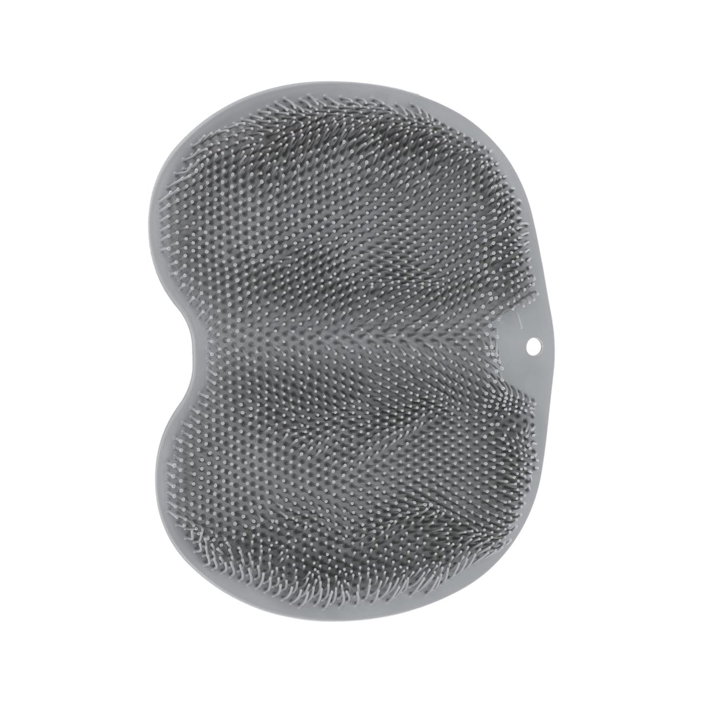 Textured silicone foot scrubber mat for shower