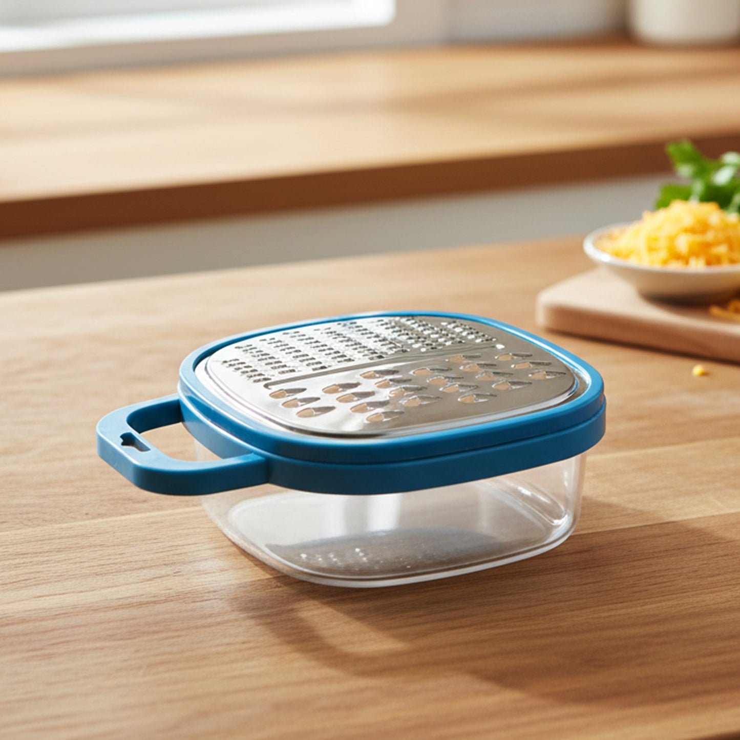 multi purpose grater with lid and container