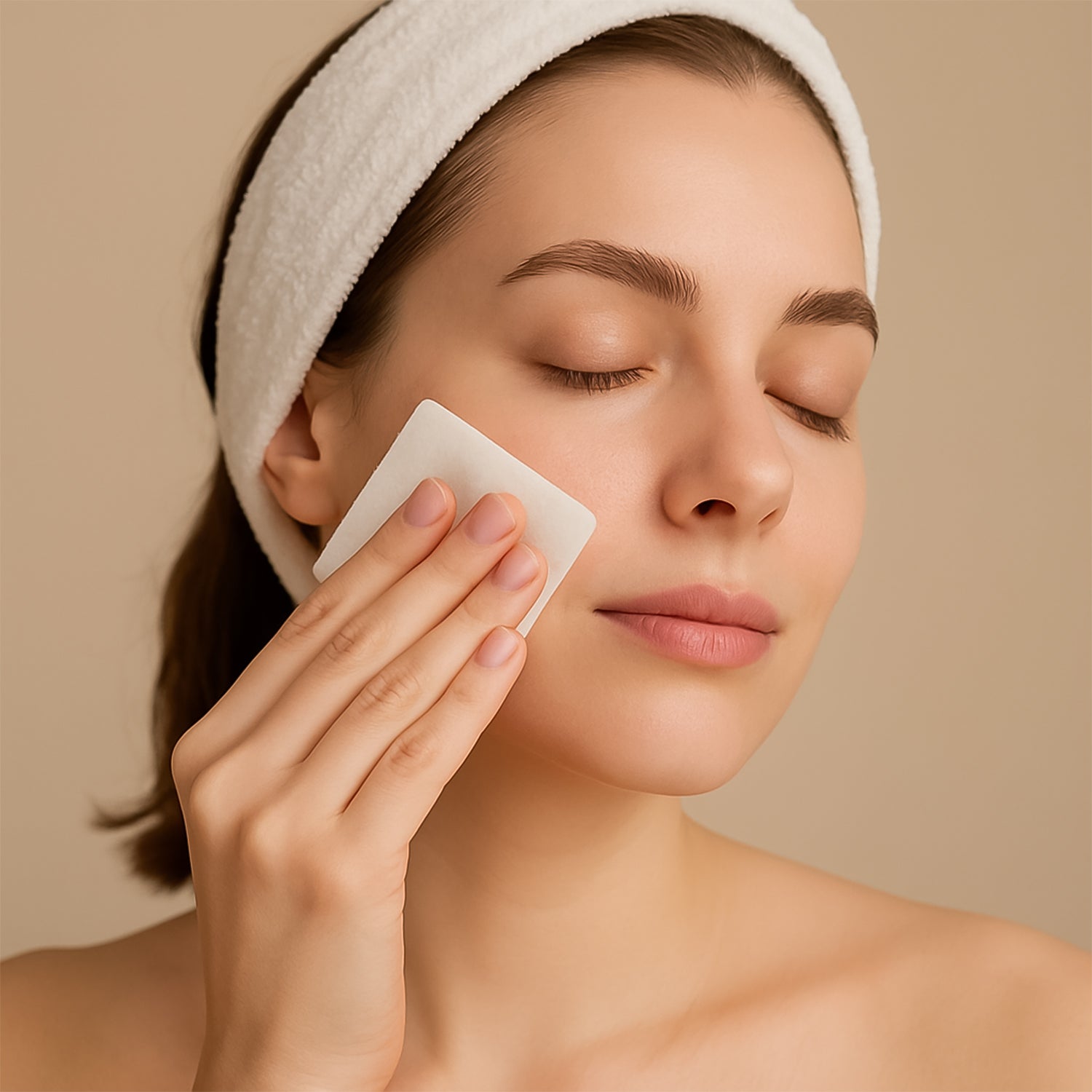 महिलाओं लड़कियों के लिए कॉटन मेकअप रिमूवर पैड (40 का पैक)