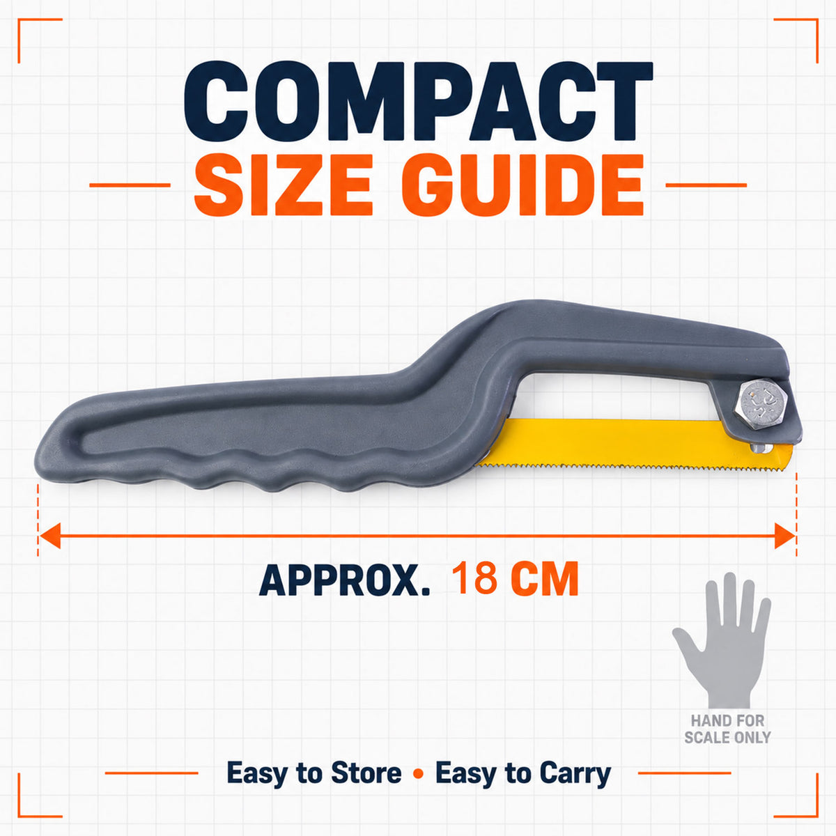 Mini Hacksaw – Compact Hand Saw for Metal & Wood | BoltForce