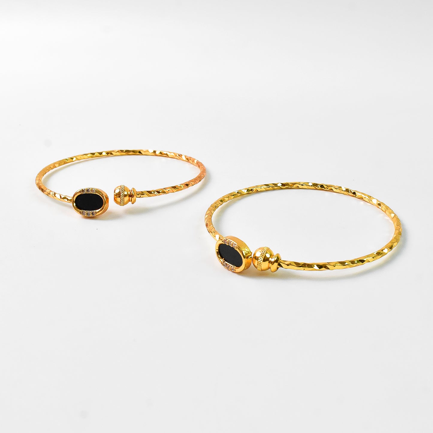 Timeless Golden Bangles (1 Pair)