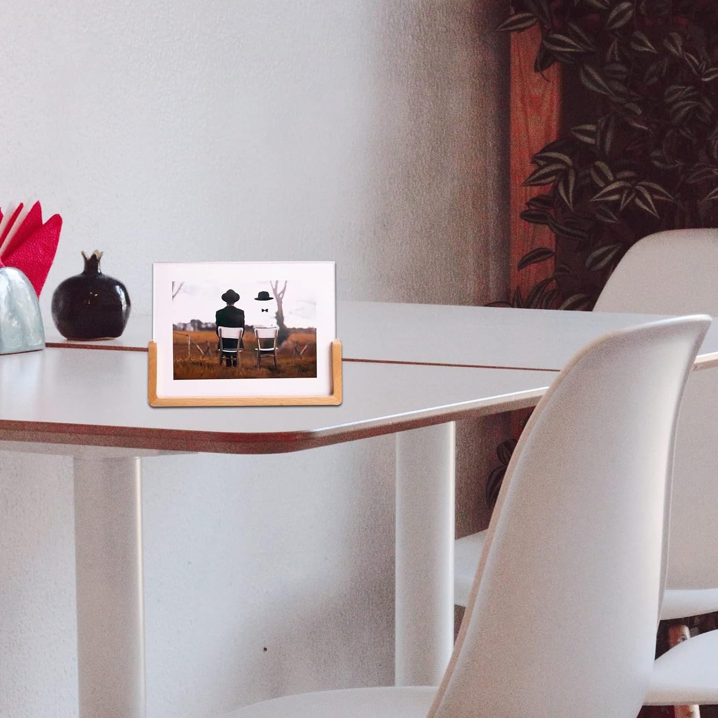 लकड़ी का पिक्चर स्टैंड, फोटो फ्रेम स्टैंड (1 पीस)