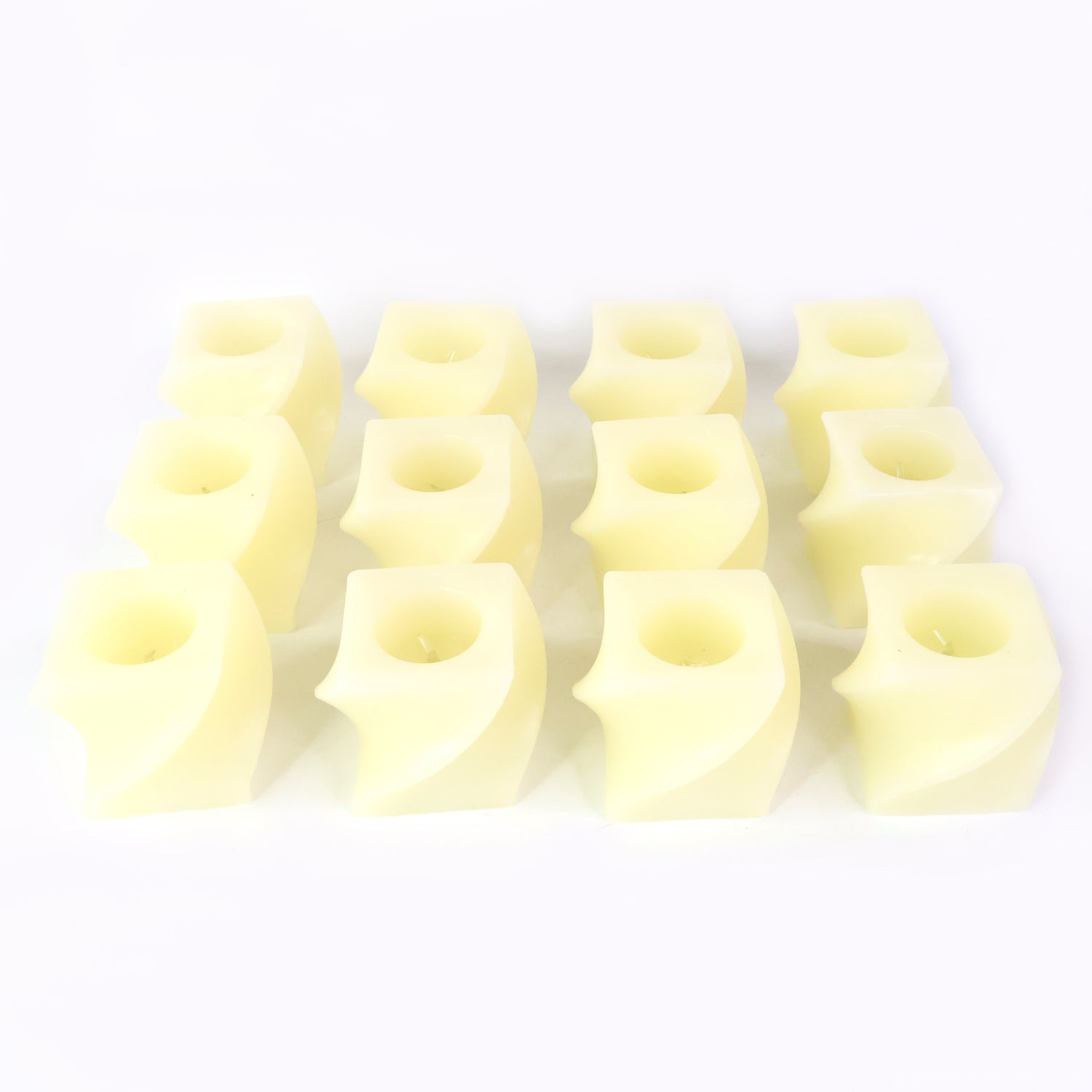 12Pc Square Shape Tealight Diwali Candles