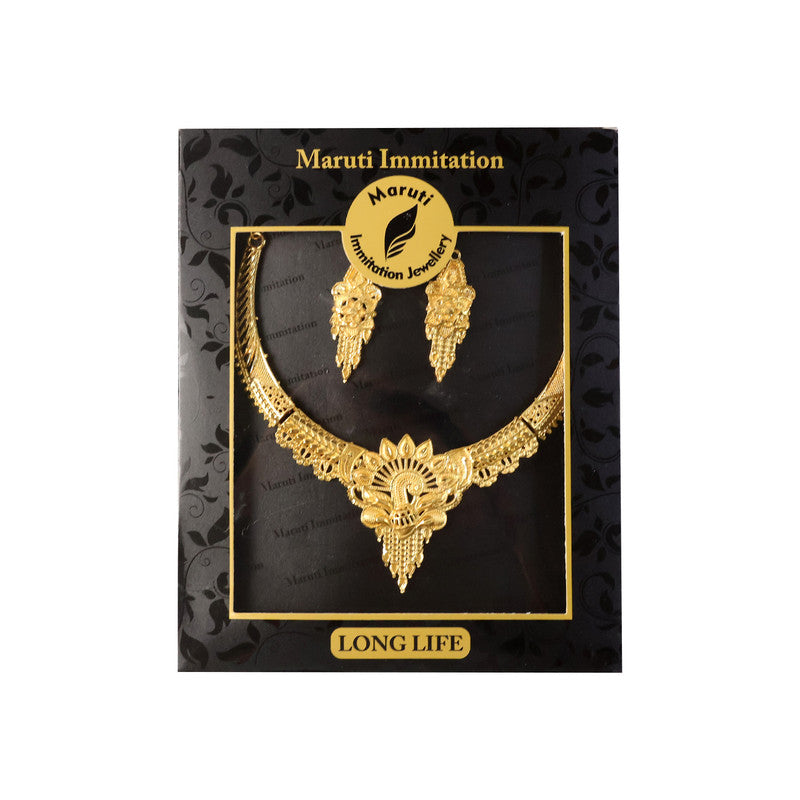 Sunbeam Royal Choker Necklace Set – Stunning Traditional Design for Festive & Bridal Glam