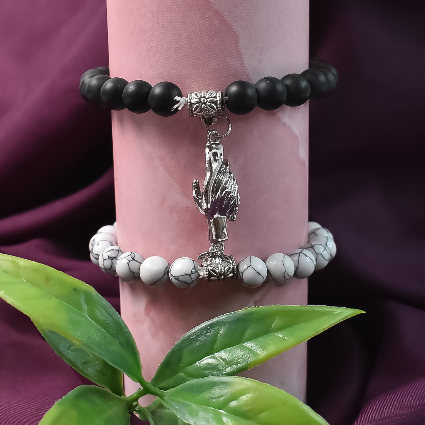 Magnetic Hand Love Bracelet Combo For Couple (Combo Of 2 Bracelets)