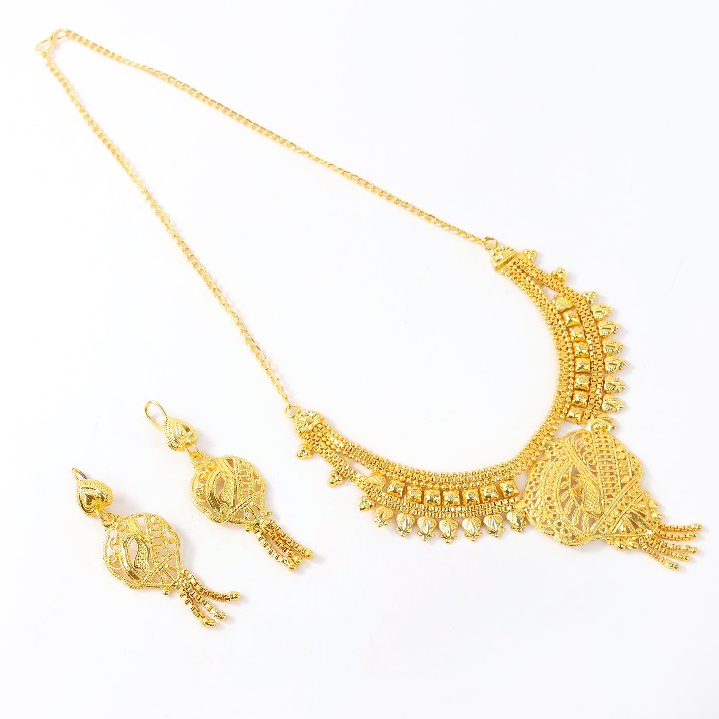 Gorgeous Necklace With Earrings Set Women & Girls (2Pc)