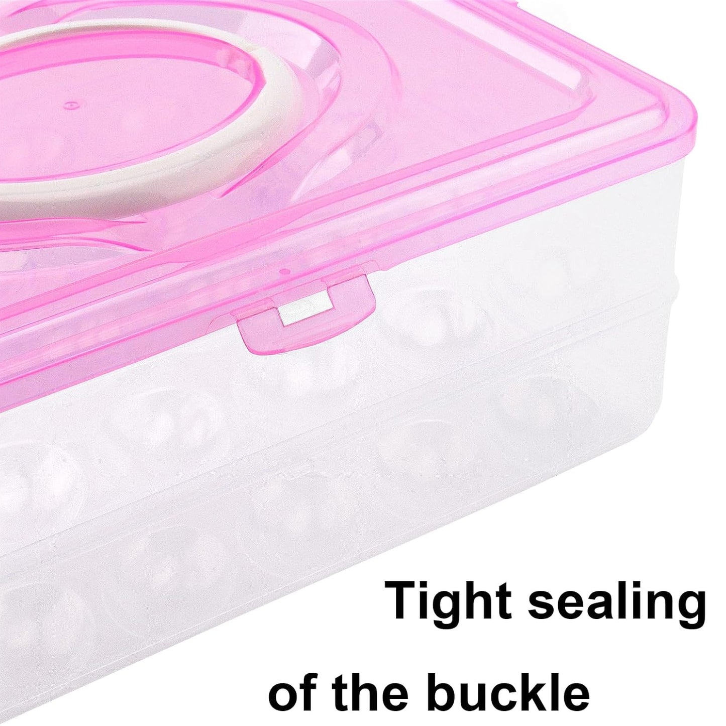 Durable food-grade plastic egg storage box for kitchen organization