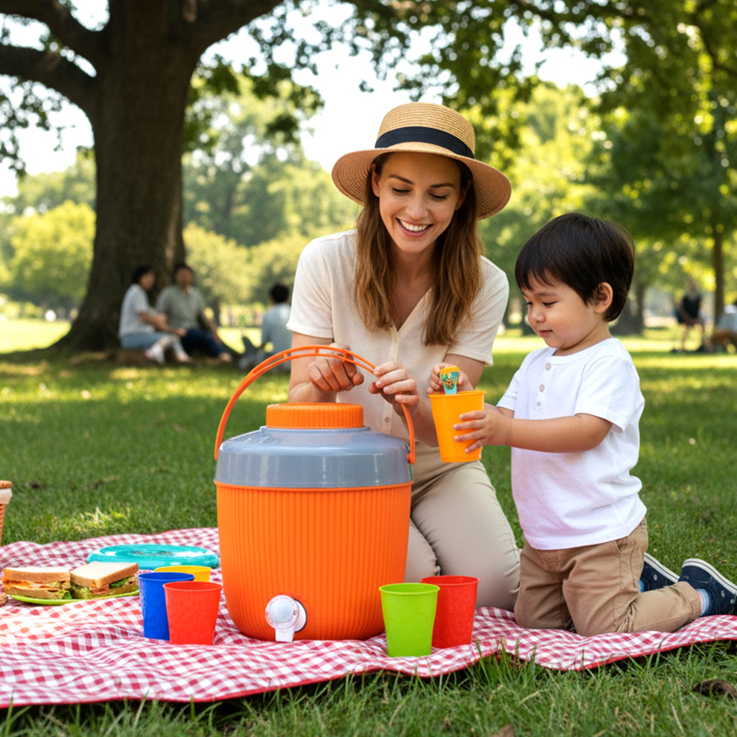 Insulated Plastic Water Jug with Tap for Home & Travel (6000 ML)