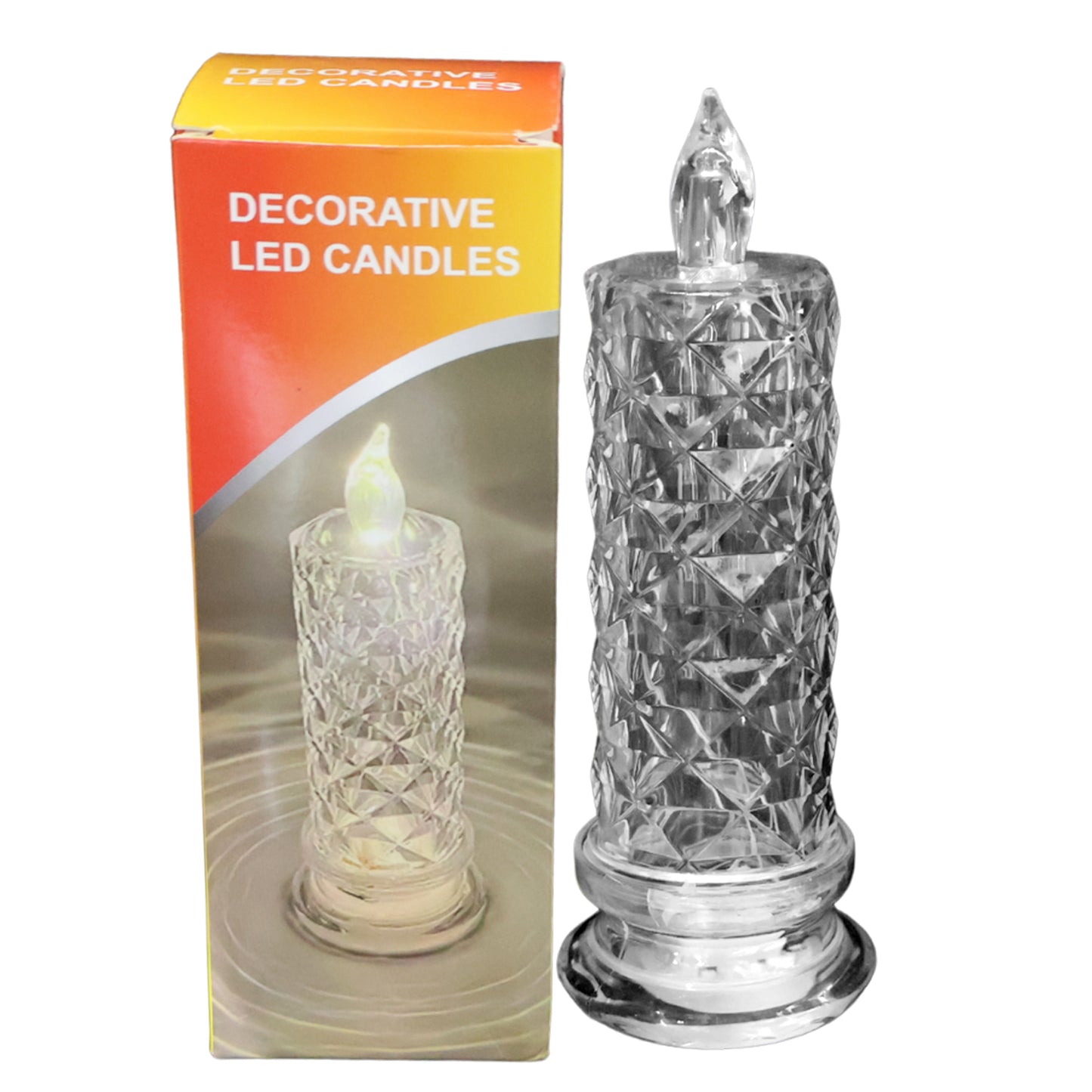 Decorative LED Crystal Candle Light (1 Pc)