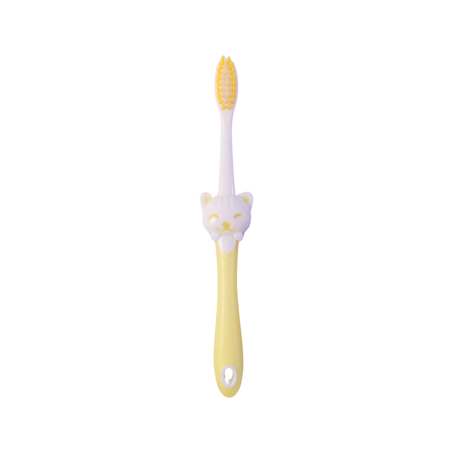Two kids cartoon toothbrushes with fan toys, different colors