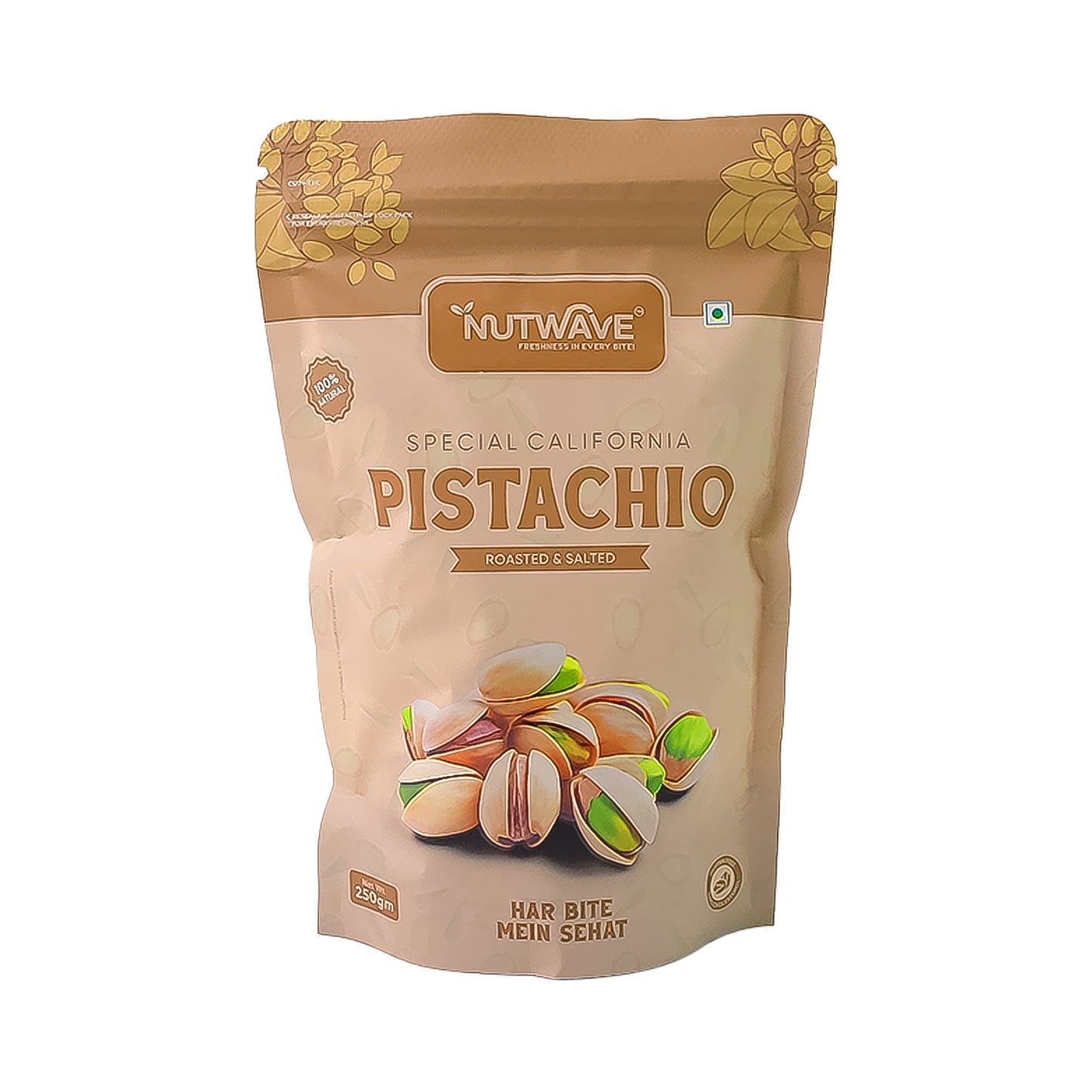 Nutwave California Pistachio Roasted & Salted, dryfruits 250gm