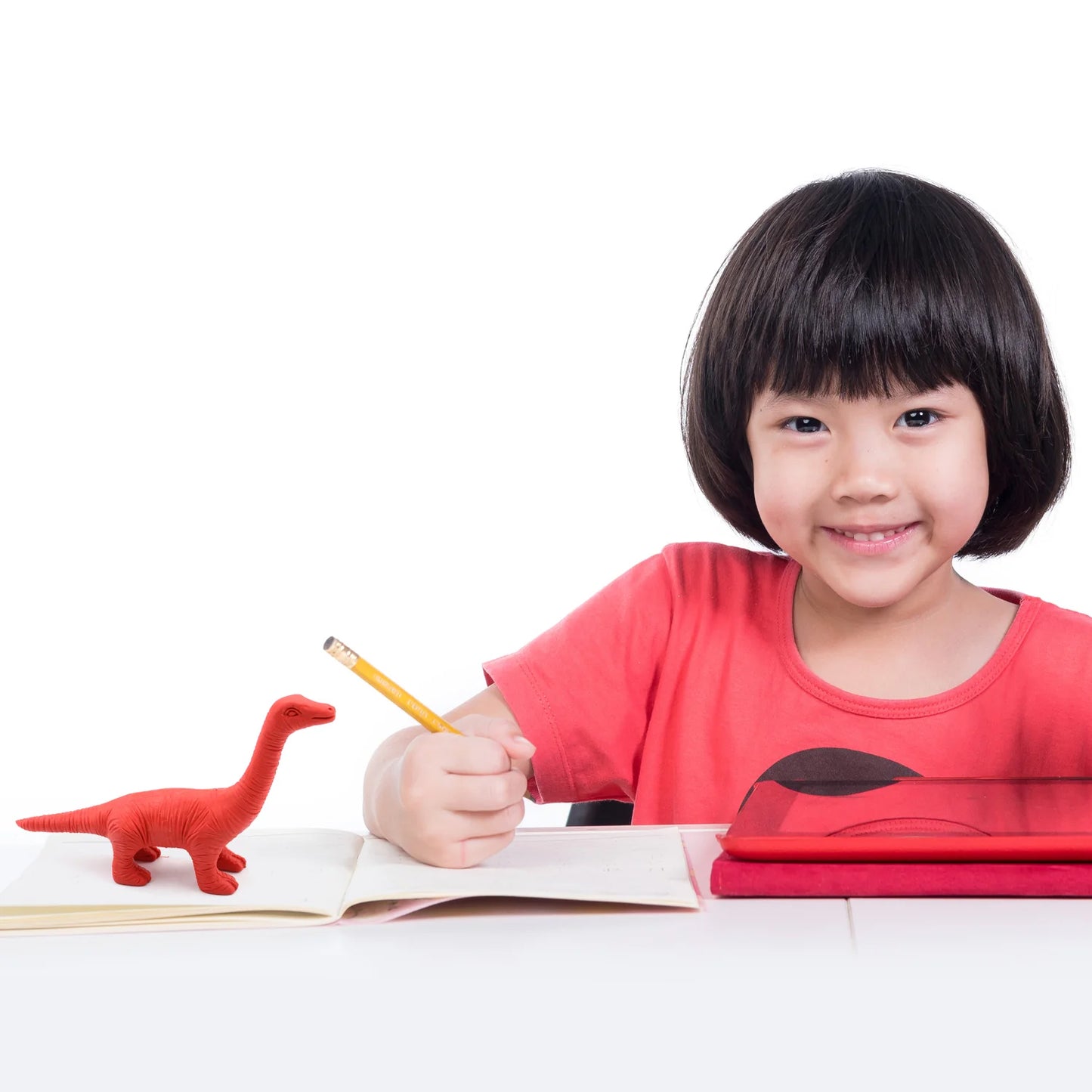 बच्चों के लिए 7 पीस डायनासोर आकार के इरेज़र - पशु इरेज़र, 3 डी पहेली