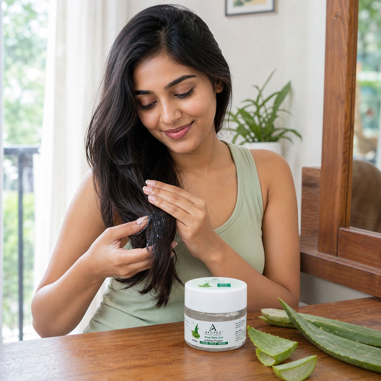 Aloe Vera Gel – Pure Hydrating Herbal Nourishment for Skin & Hair