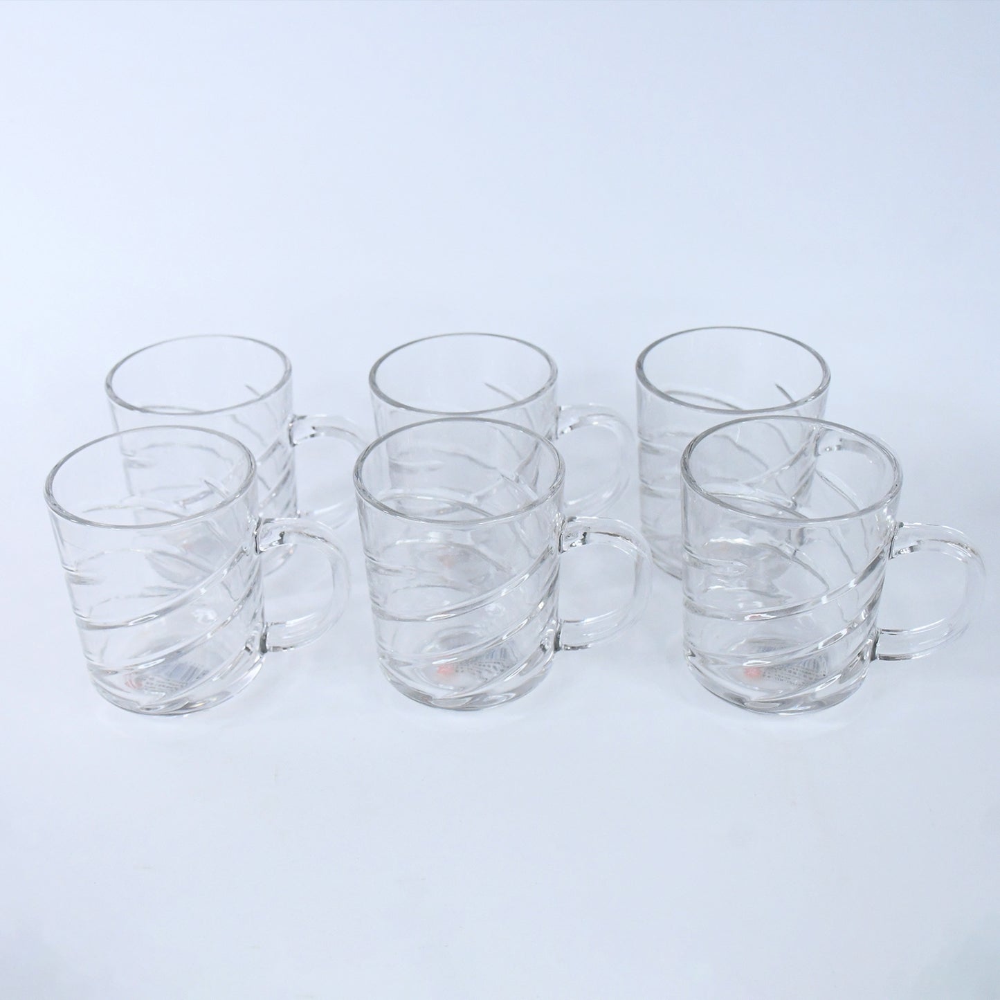 Glass Coffe & Tea Cup / Mug Enjoy Your Drink in Style, Water glass (6 pcs Set / 220 ML)