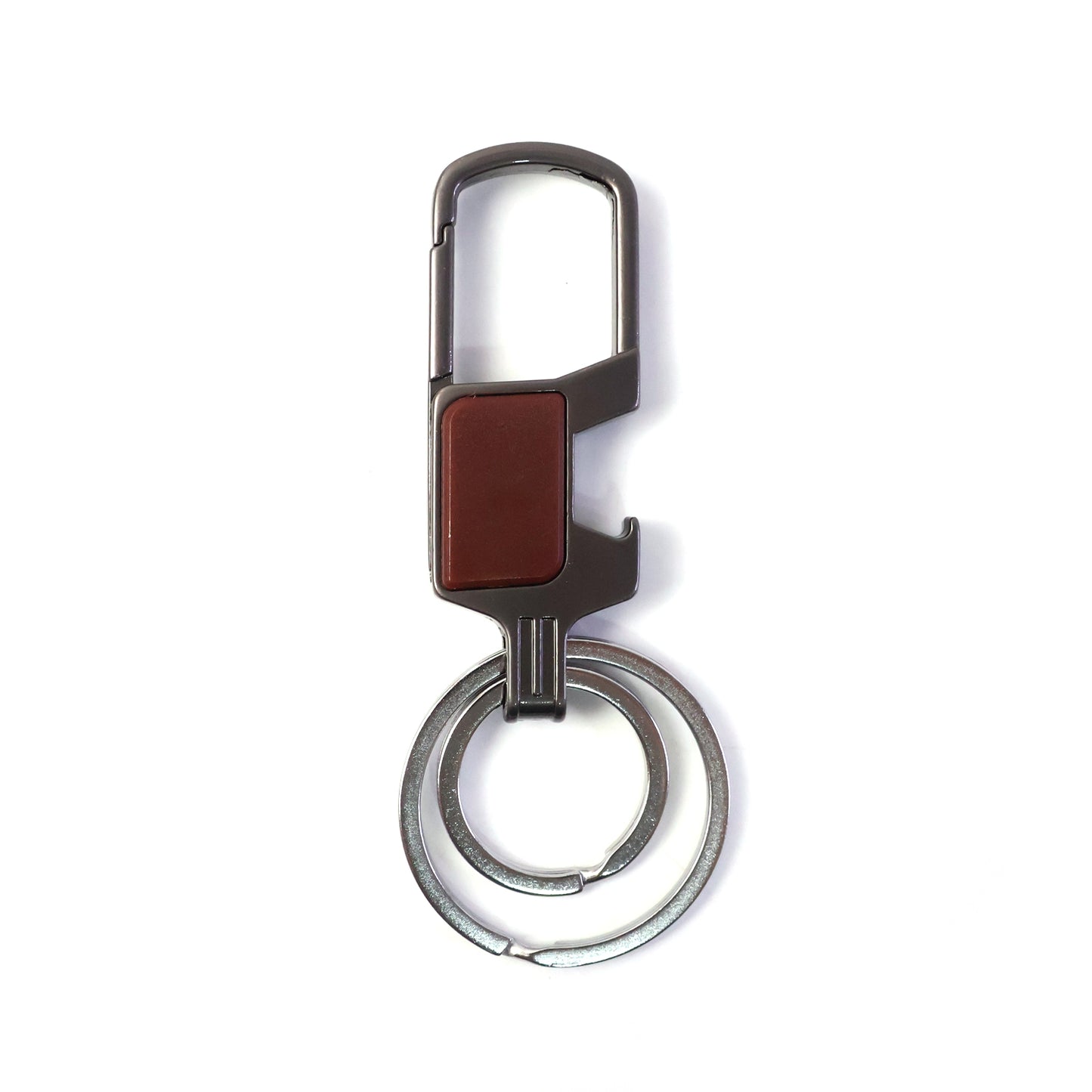 Durable metal keyholder with multiple keys attached
