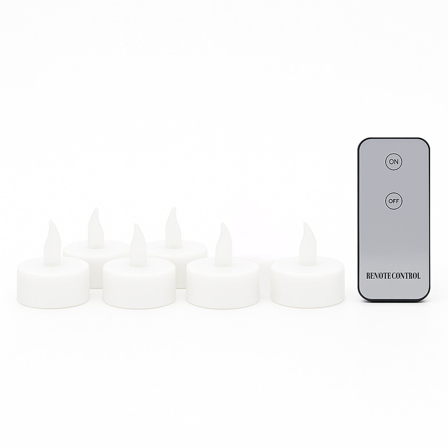 Premium 6 Piece LED Flameless Candle Light Set with Remote Control