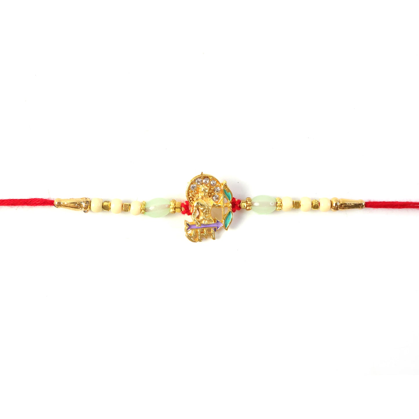 Lightweight Lord Ram Rakhi with decorative beadwork