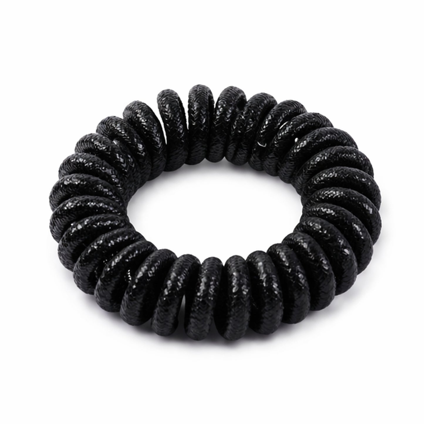 Soft elastic spiral hair tie