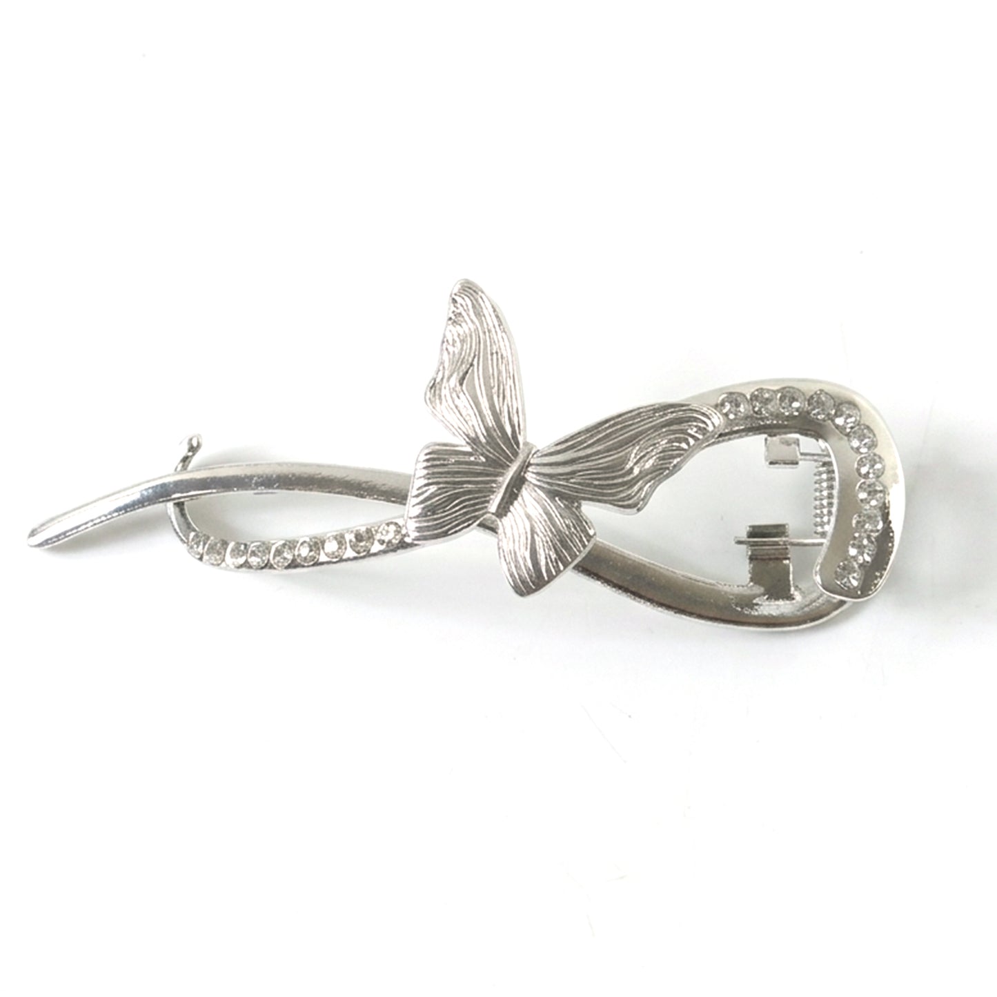 Butterfly hair clip with crystal decoration
