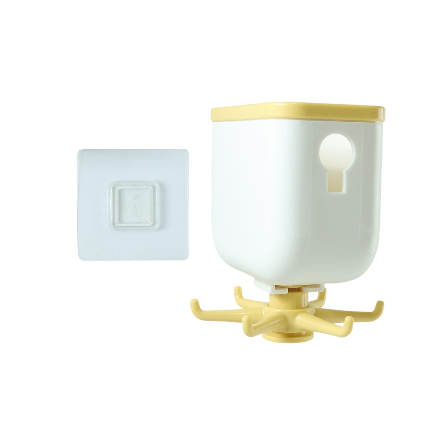 Organizer hook mounted in utility area