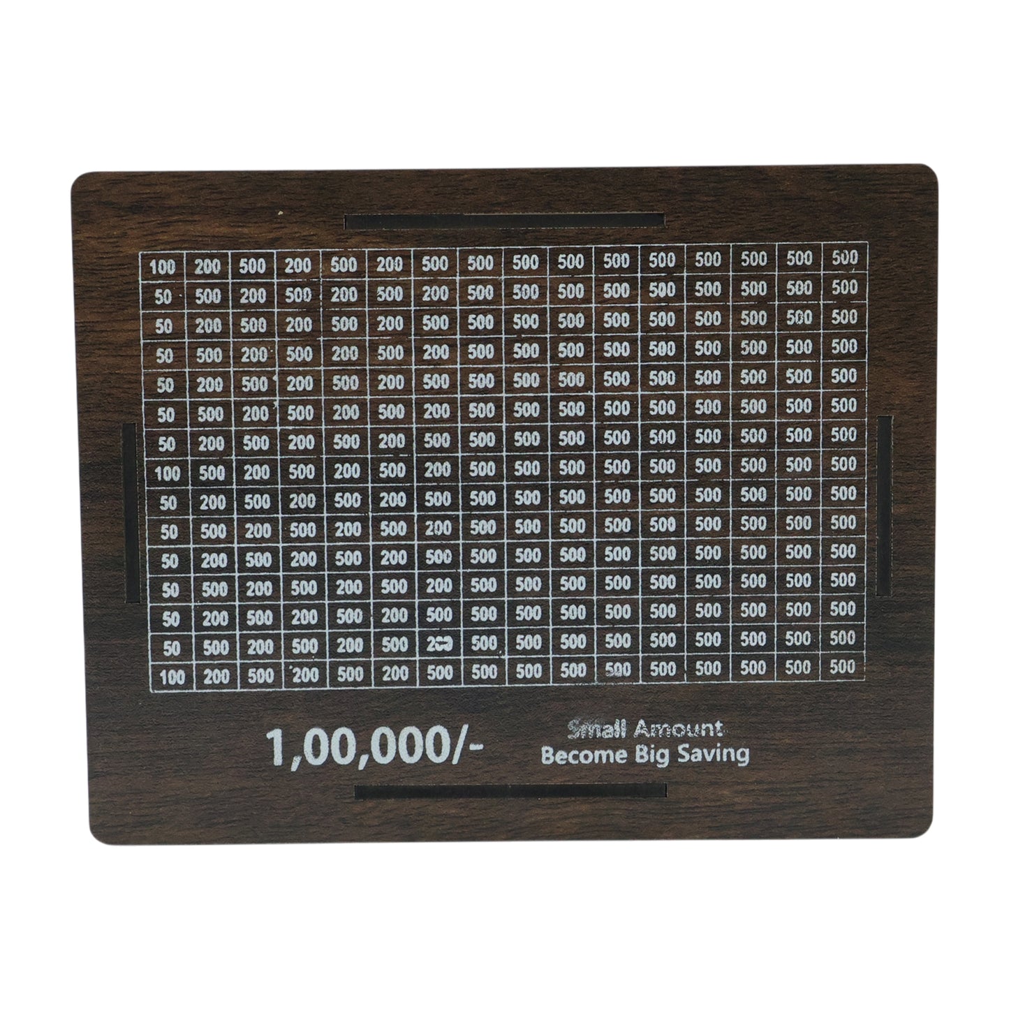 Savings tracker board with piggy bank