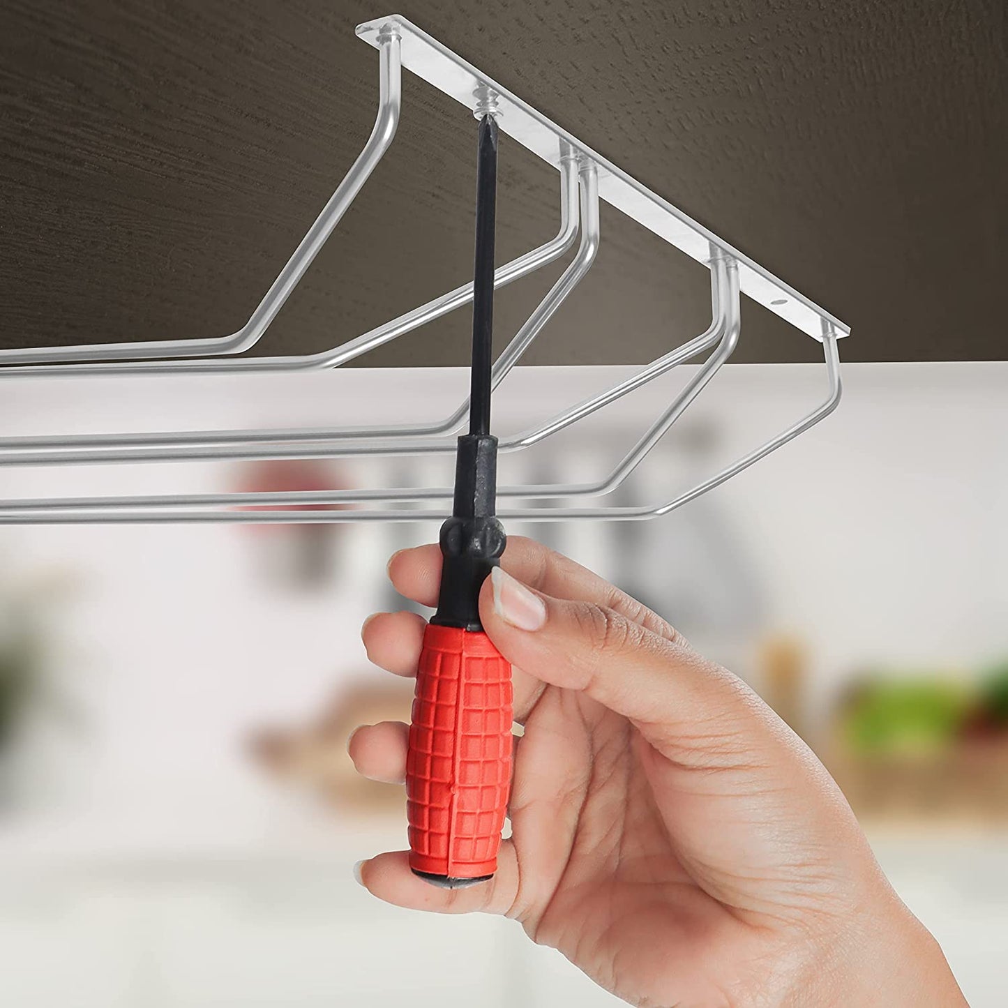 बाथरूम सजावट के लिए क्रोम फिनिश के साथ तौलिया शेल्फ / रैक / तौलिया स्टैंड