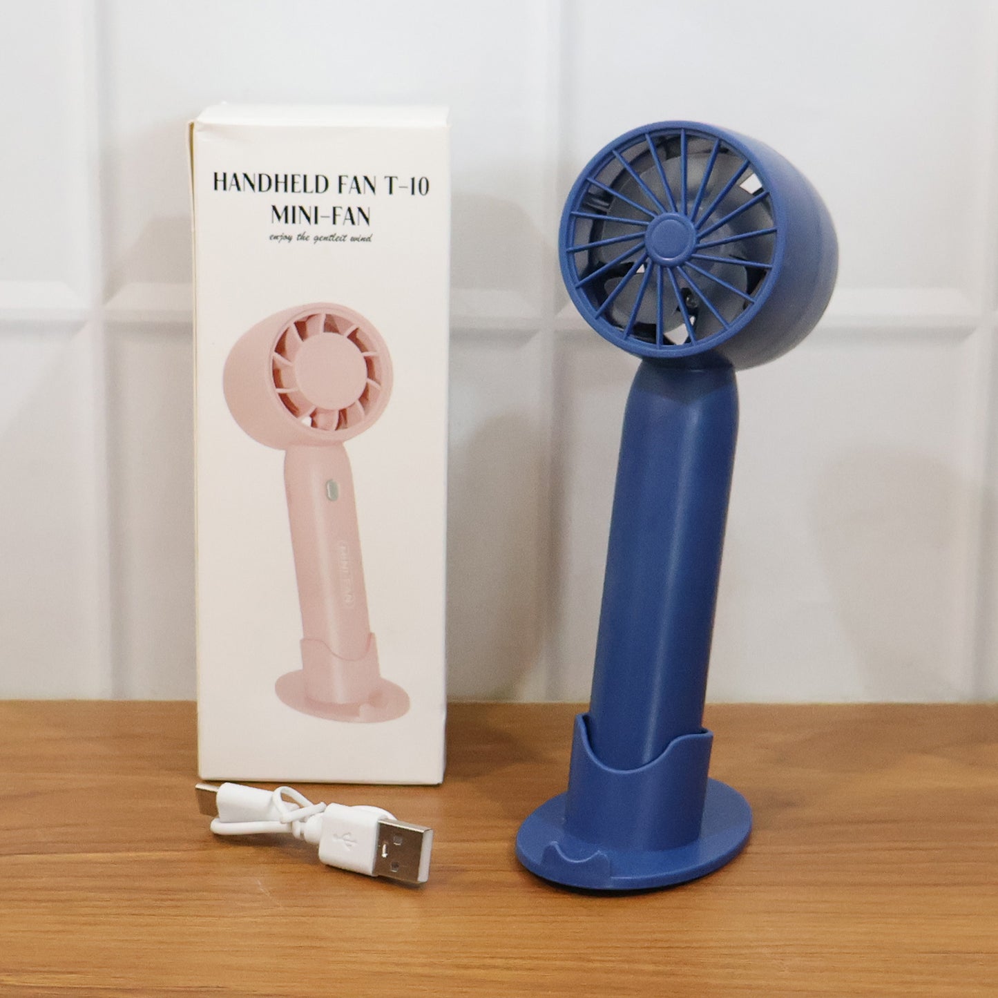 DeoDap Rechargeable Mini Handheld Fan - comparison shot