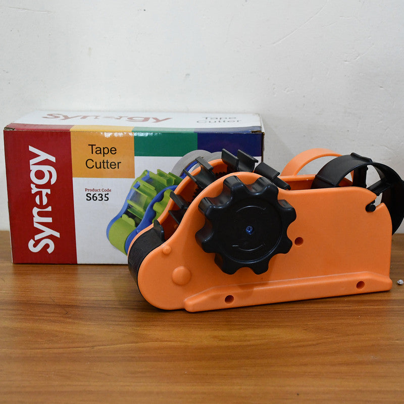 Synergy Heavy Duty Tape Cutter – Adjustable Industrial Packaging Tape Dispenser