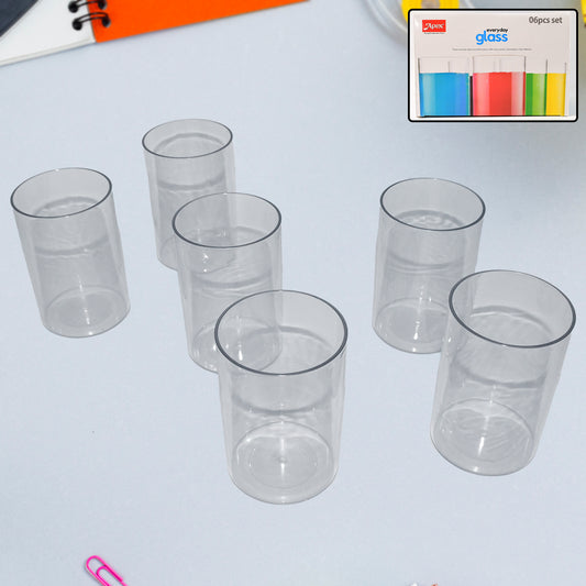 Apex Daily Serve Plastic Glass Set
