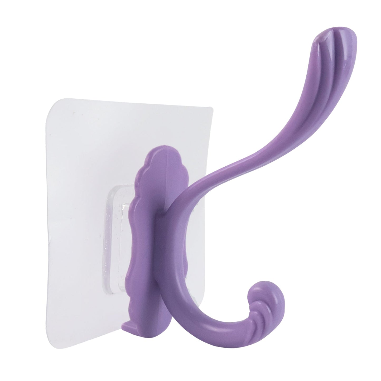 Strong wall hook hanger attached to tile surface