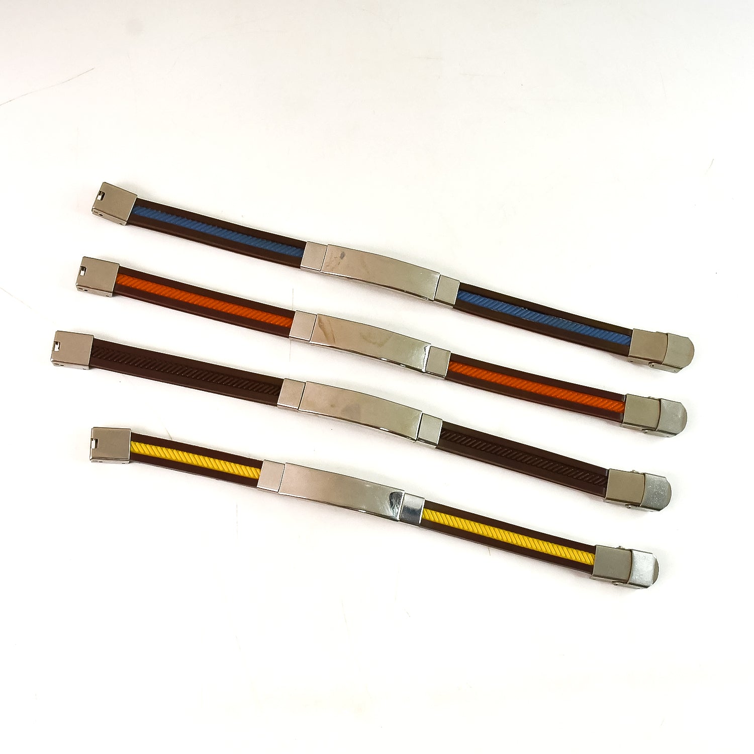 Customized Multicolor Plastic & Stainless Steel Bracelet (Mix Color / 1 Pc)