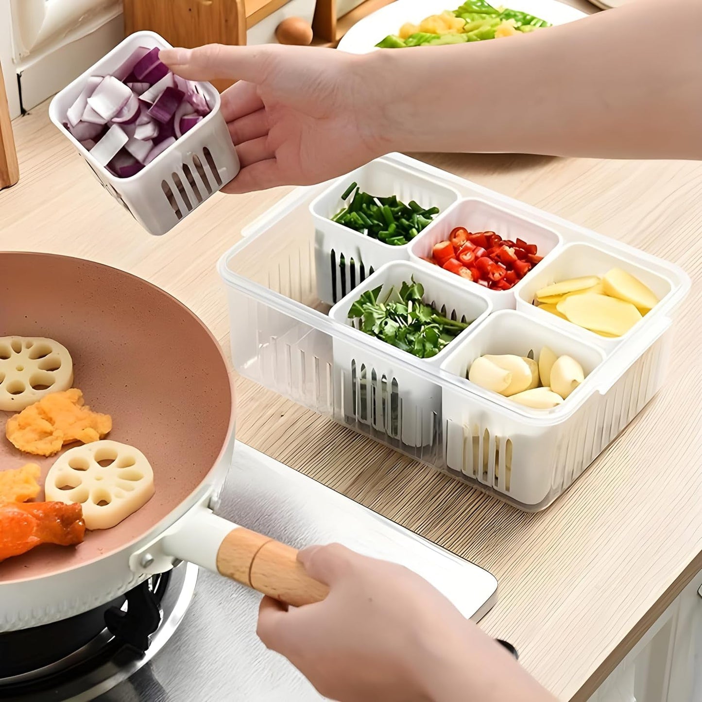 Fridge Storage Box – Airtight Food & Veggie Organizer | Tidy Table