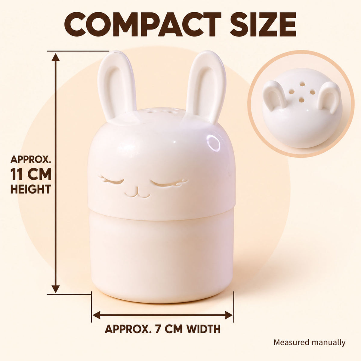 Cute Bunny Kitchen Container for Tea Bags, Spices and Small Items (1 Pc)