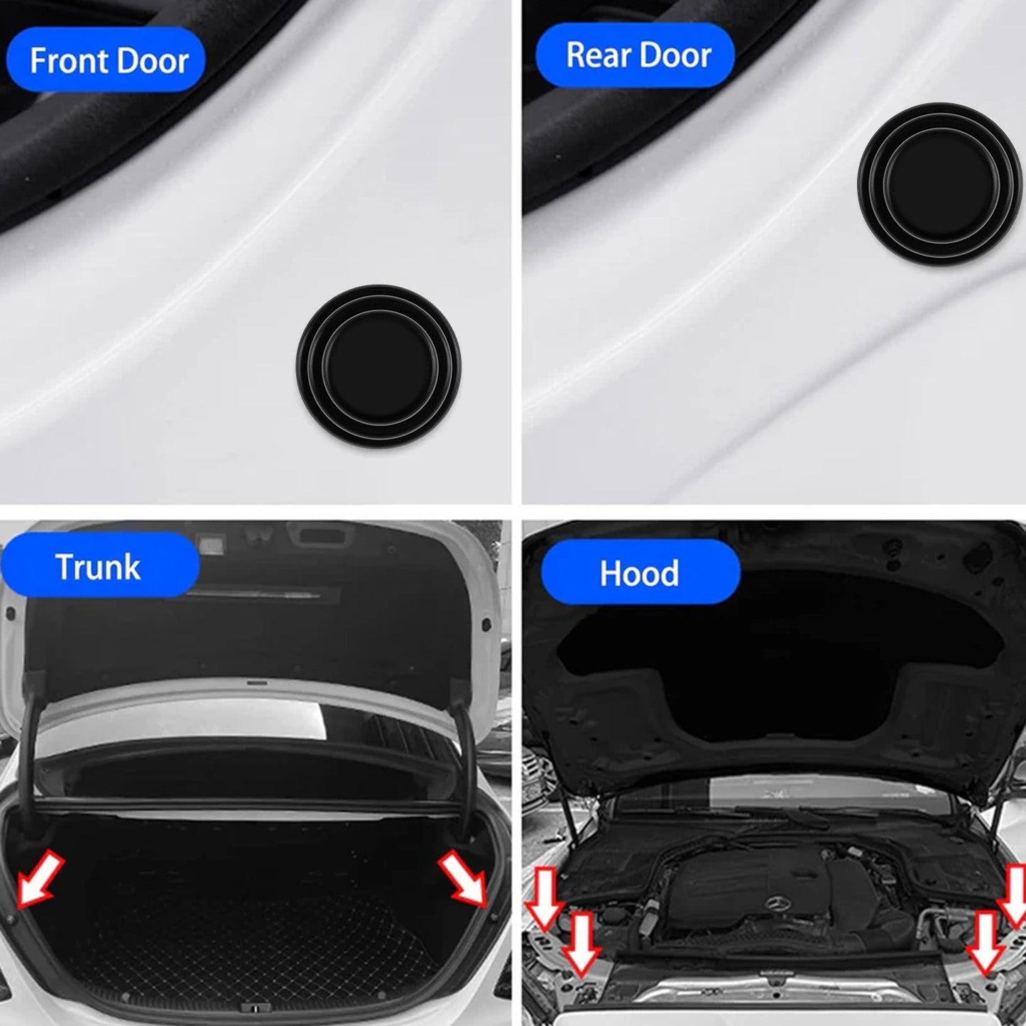 Flex Guard Rubber Door Stickers showing texture