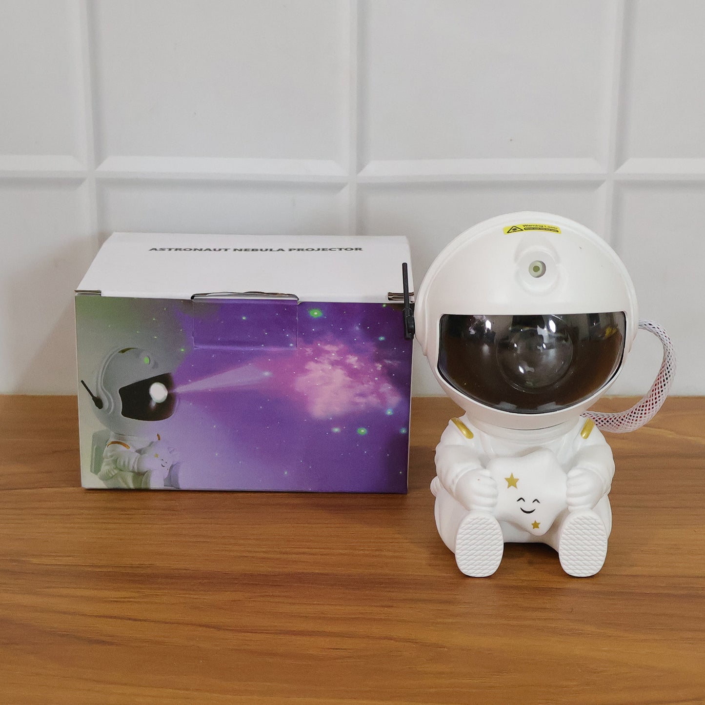 Astronaut Galaxy Star Projector with glowing star projection