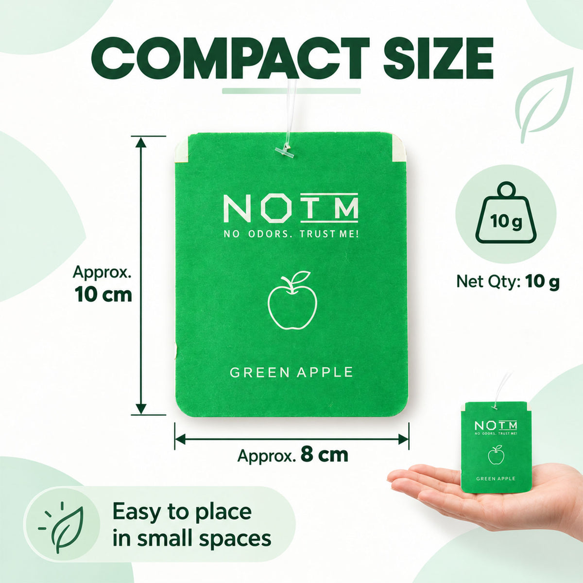 Green Apple Hanging Air Freshener Gel – Long Lasting Fruity Fragrance