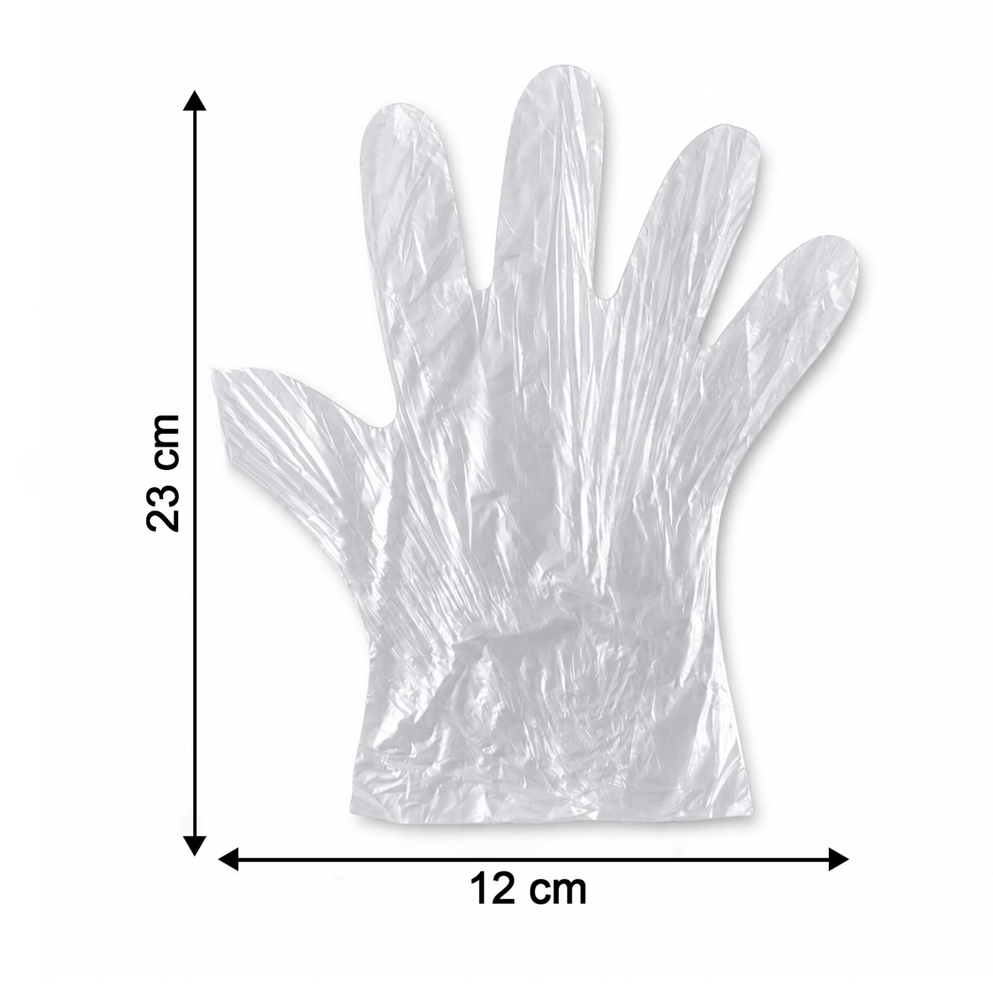 Disposable Small Plastic Gloves, for Kitchen, Food Handling, and Cleaning Tasks (100 Pc)