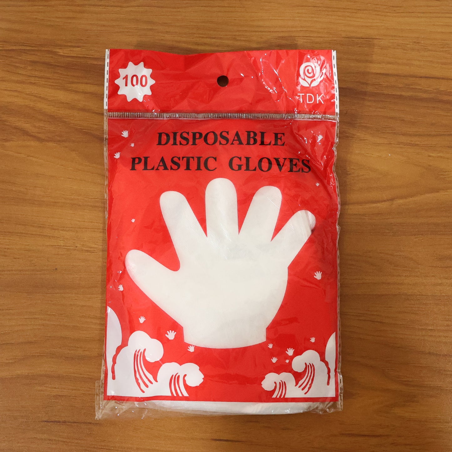Disposable Transparent Plastic Gloves (100 Piece Pack)