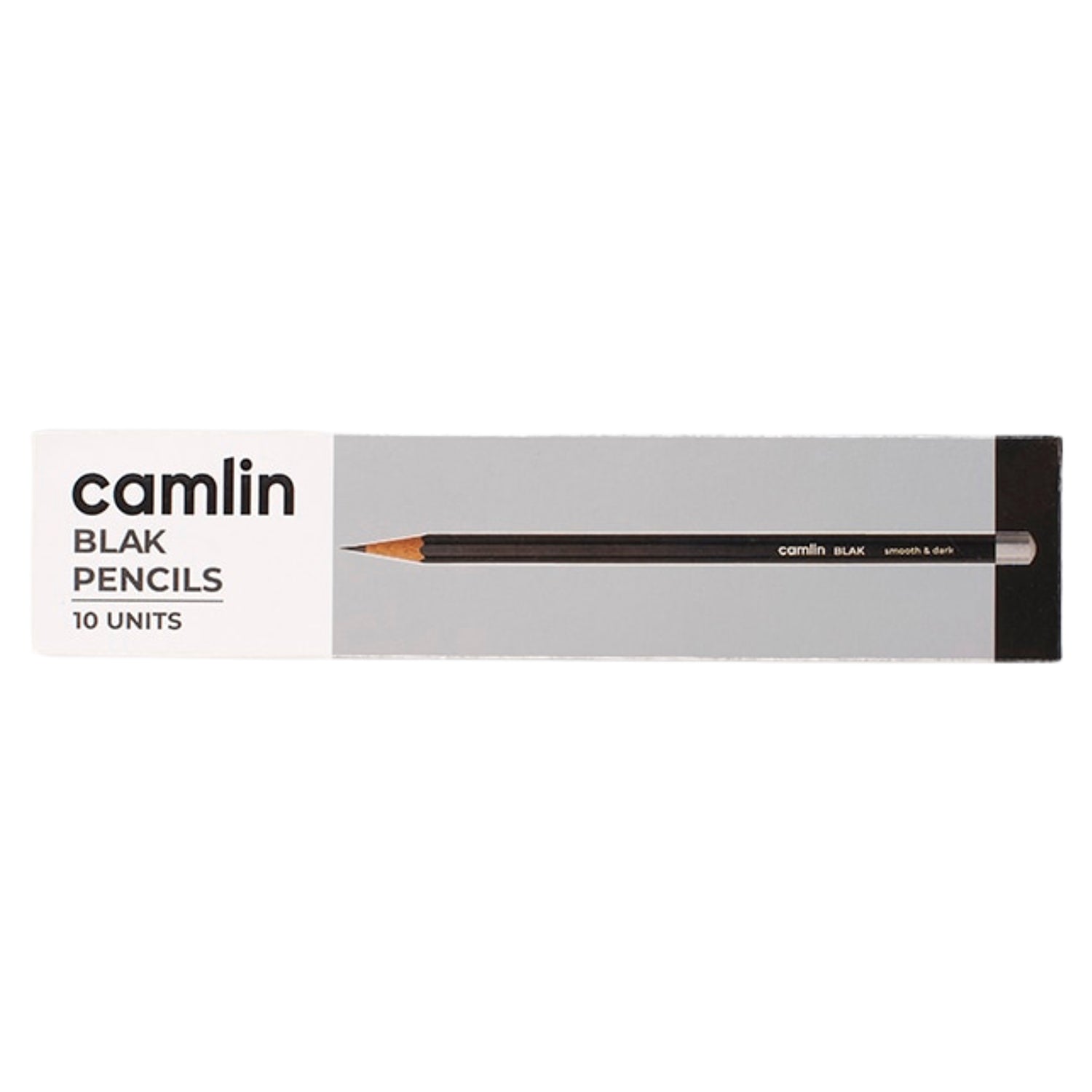 Camlin Black Pencils – Pack of 10 Smooth Writing Graphite Pencils