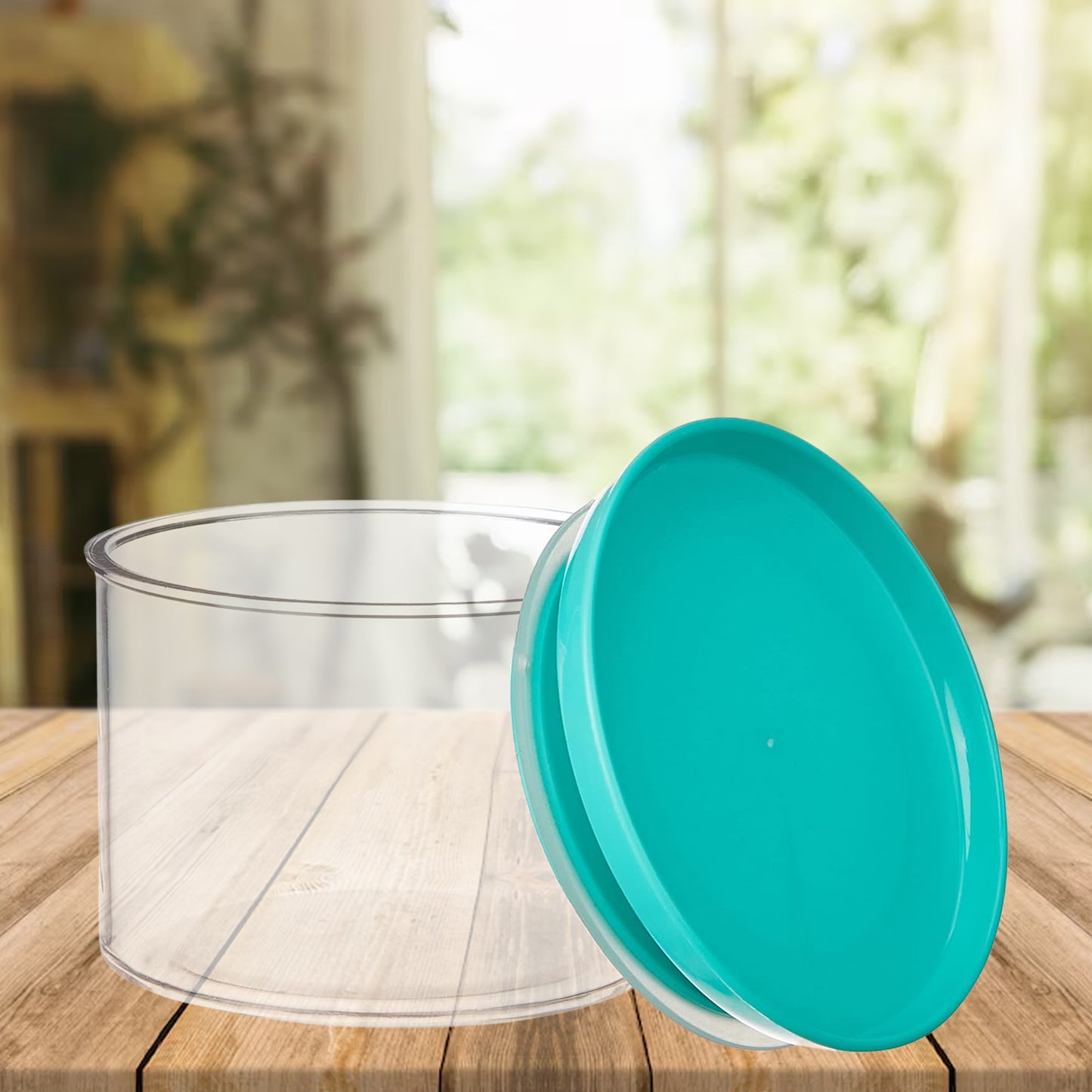 5849 એરટાઈટ કન્ટેનર જાર 4 પીસી સેટ મલ્ટીપર્પઝ સ્ટોરેજ માટે કિચન અનબ્રેકેબલ જાર સેટ માટે સ્ટાઇલિશ ટ્રે સાથે (મુખવાસ દાની)