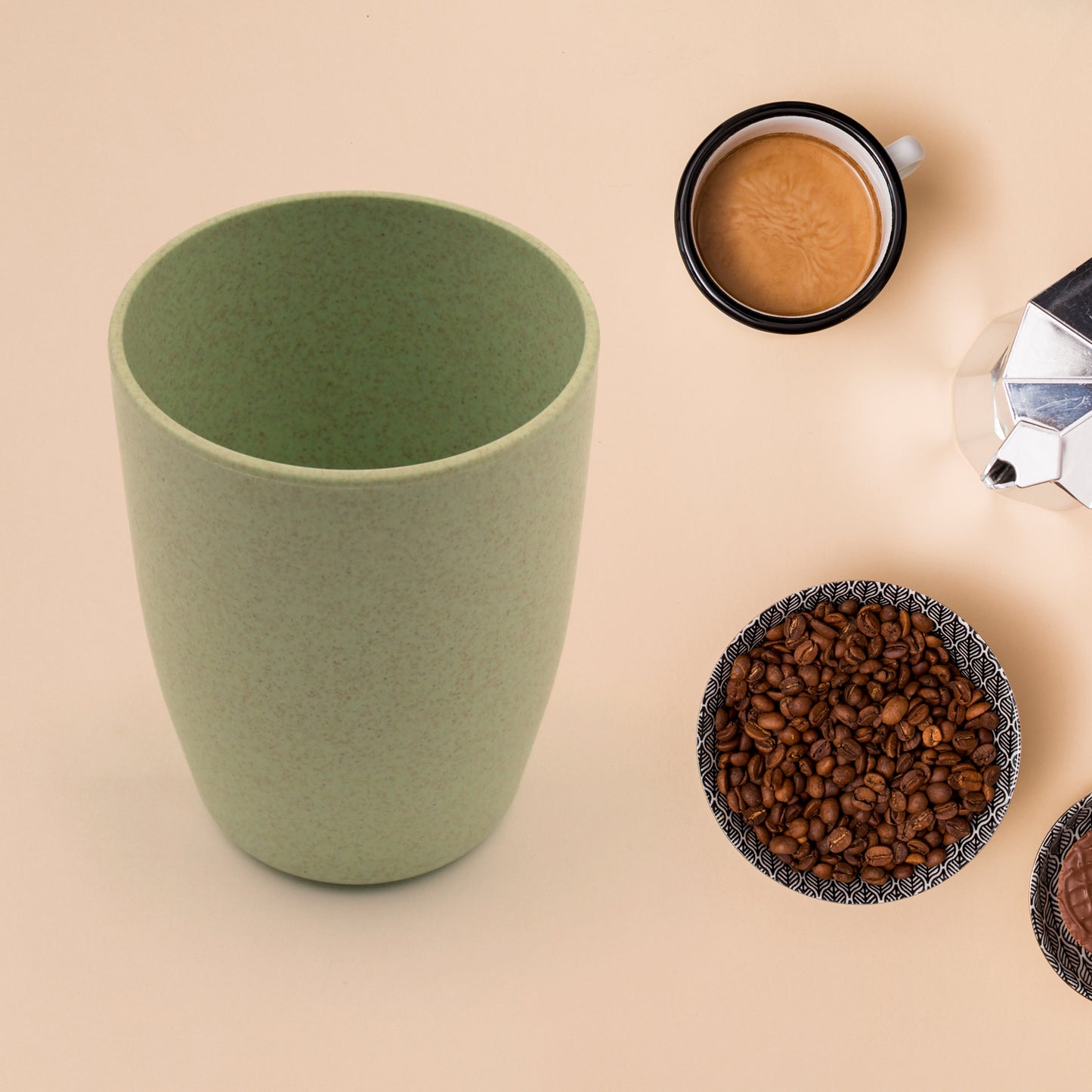 पुन: प्रयोज्य कप/मग/ग्लास/टम्बलर सेट चाय कॉफी पीने के लिए पर्यावरण अनुकूल कप, डिशवॉशर सुरक्षित, घर कार्यालय के लिए नॉन-स्लिप बाथरूम कप टूथ कप (1 पीस)