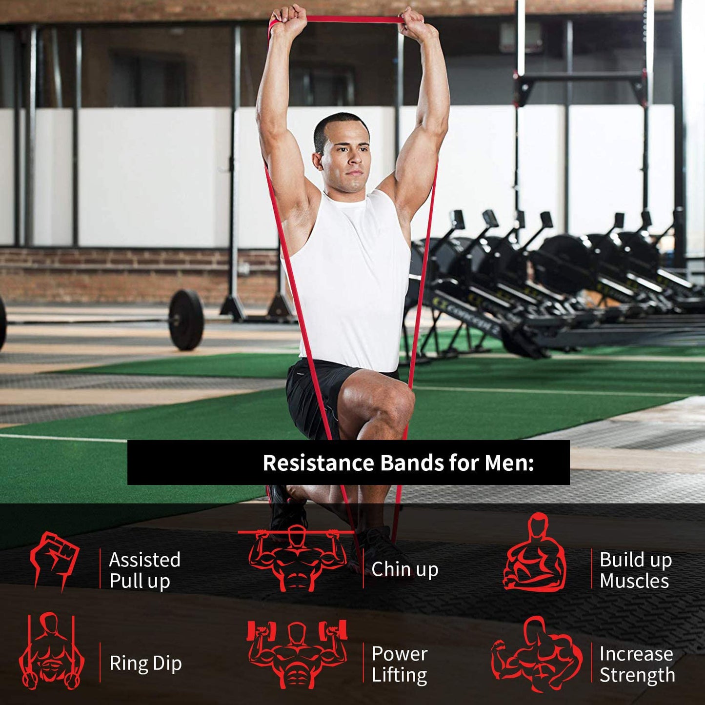 Heavy-Duty Resistance Exercise Band 2080×13 mm