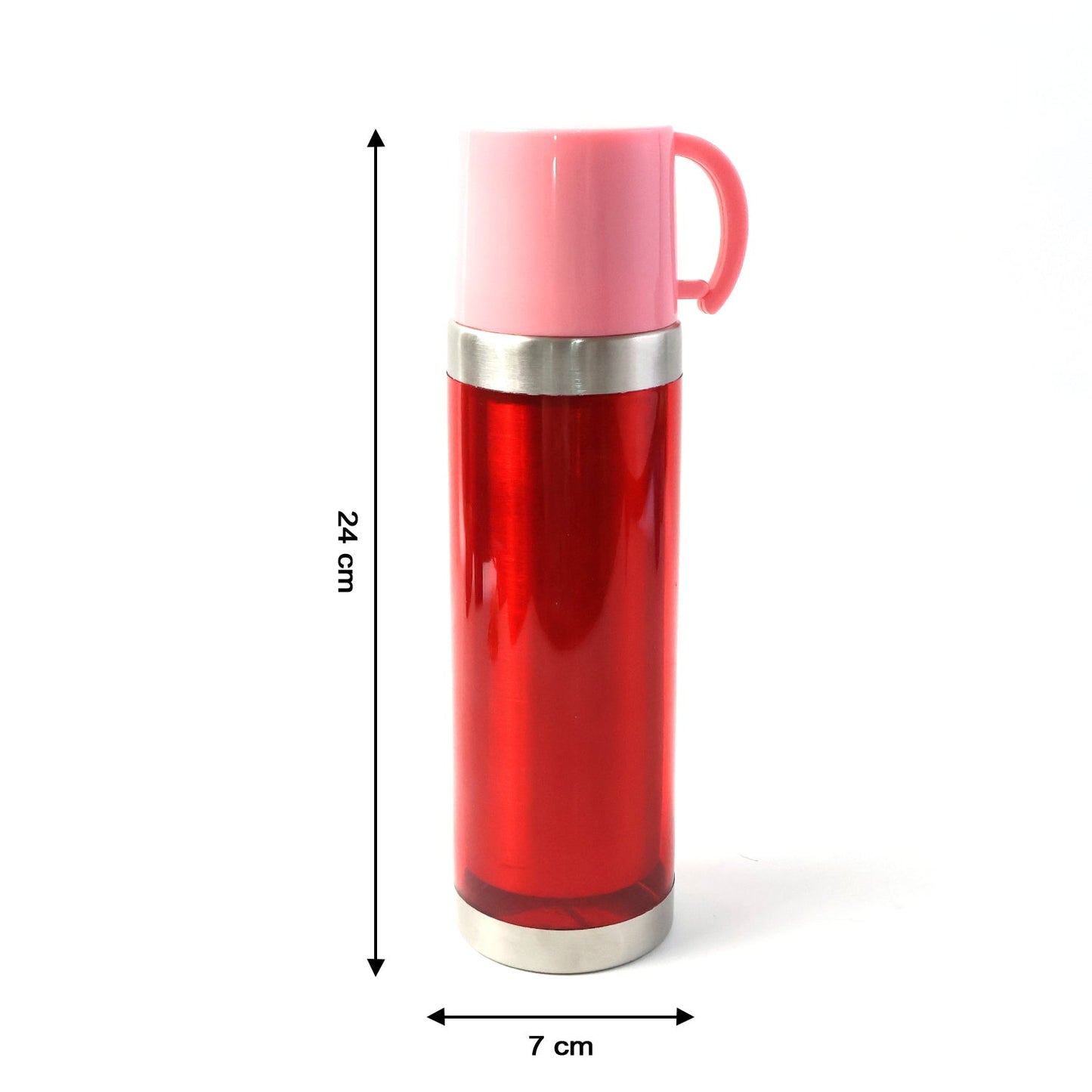 Customize Insulated Travel Mug Bottle with Handle Lid (500 ML)