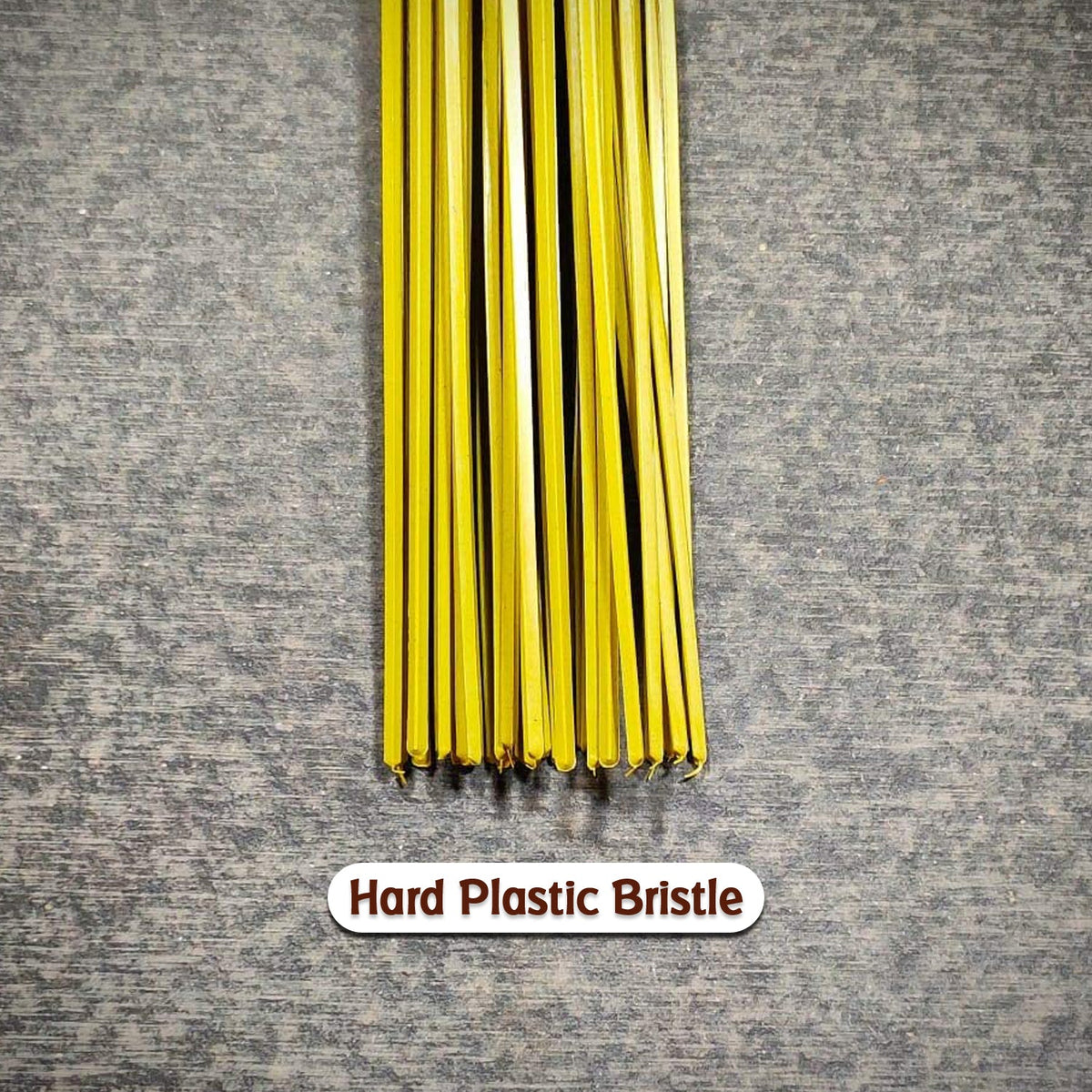 Plastic Hard Bristle Broom for Wet & Dry Bathroom Scrubbing
