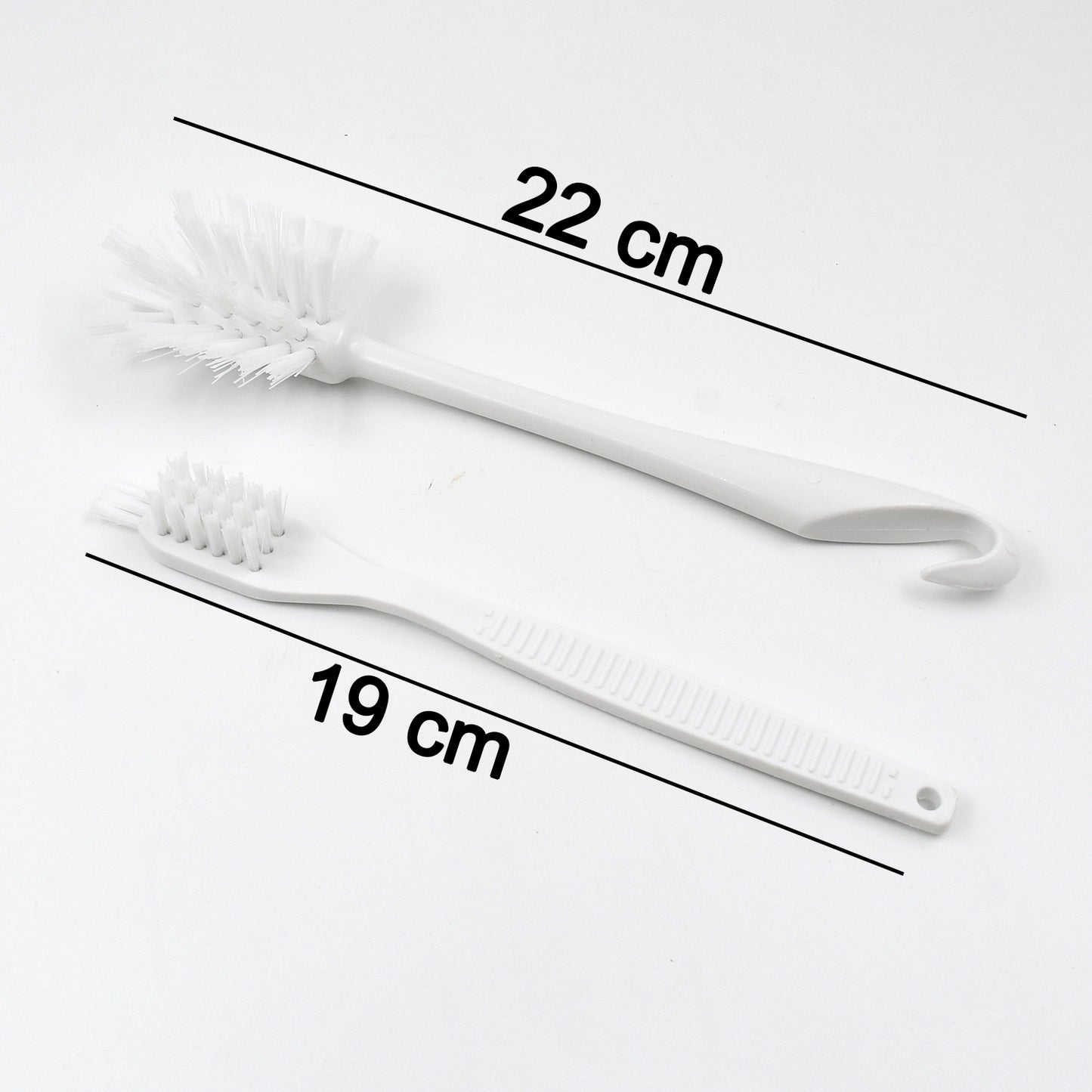 Cleaning brush on a kitchen surface
