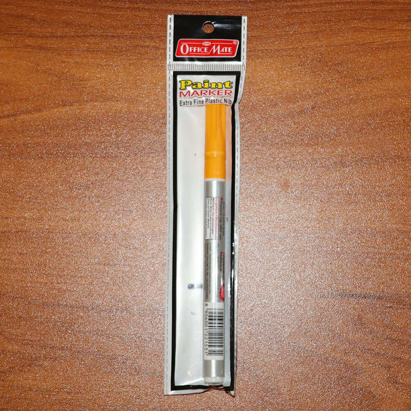 Yellow Paint Marker Pen – Extra Fine Tip Permanent Marker for Multi-Surface Use