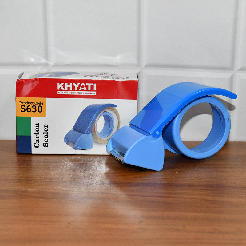 Khyati Carton Sealer – Heavy Duty Packaging Tape Dispenser with Sharp Cutting Blade