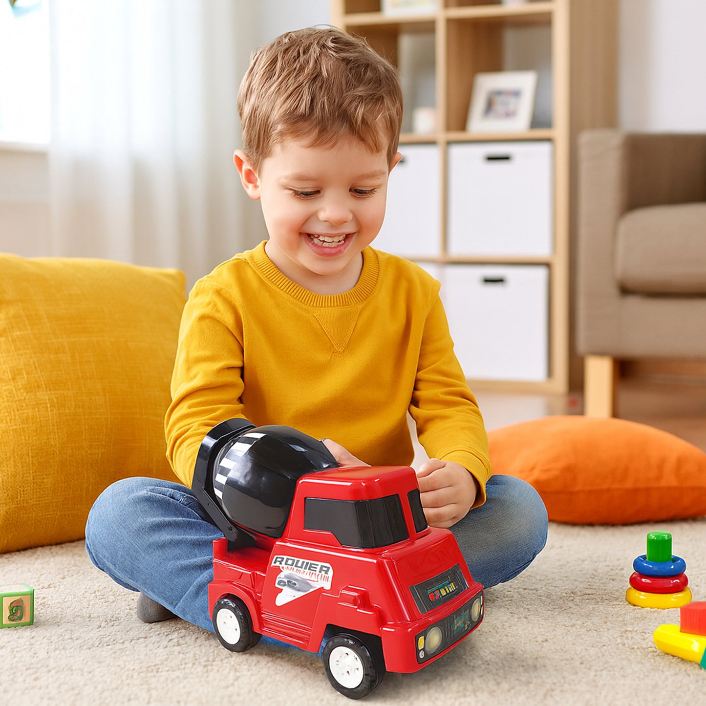 plastic cement mixer toy